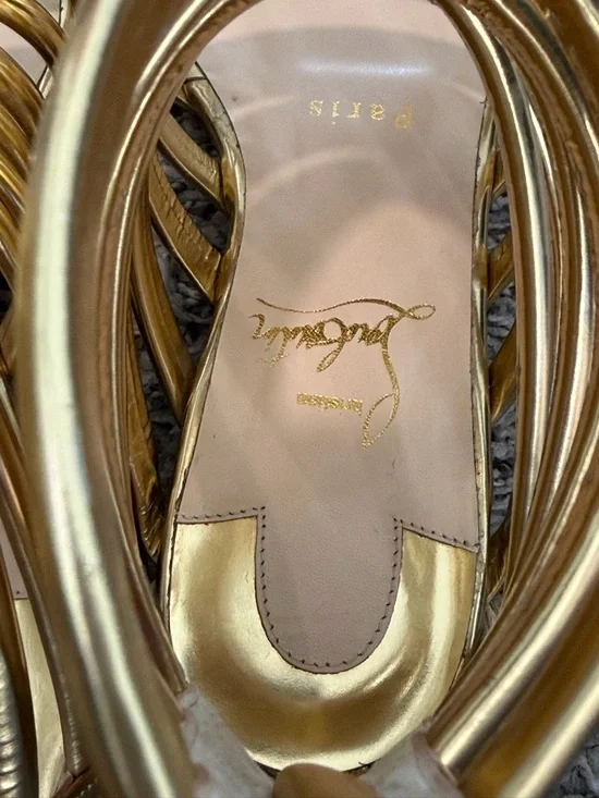 Christian Louboutin Gold Gladiator Sandals - Women - Picture 4 of 7